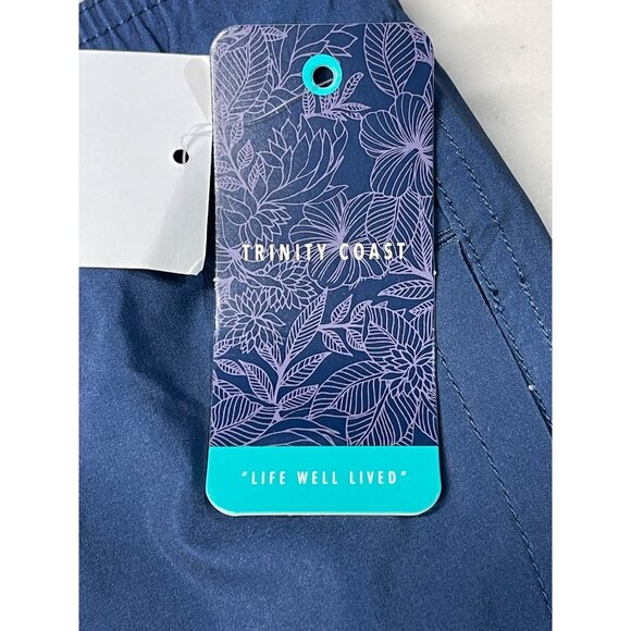 Trinity Coast Mens XXL Swim Trunks W/ 7" Inseam & Side Pockets Blue Gradient - Picture 9 of 10